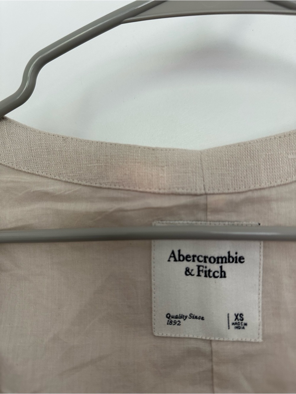 Abercrombie & Fitch Mara Squareneck Linen-Blend Vest Mini Dress - Picture 6 of 7